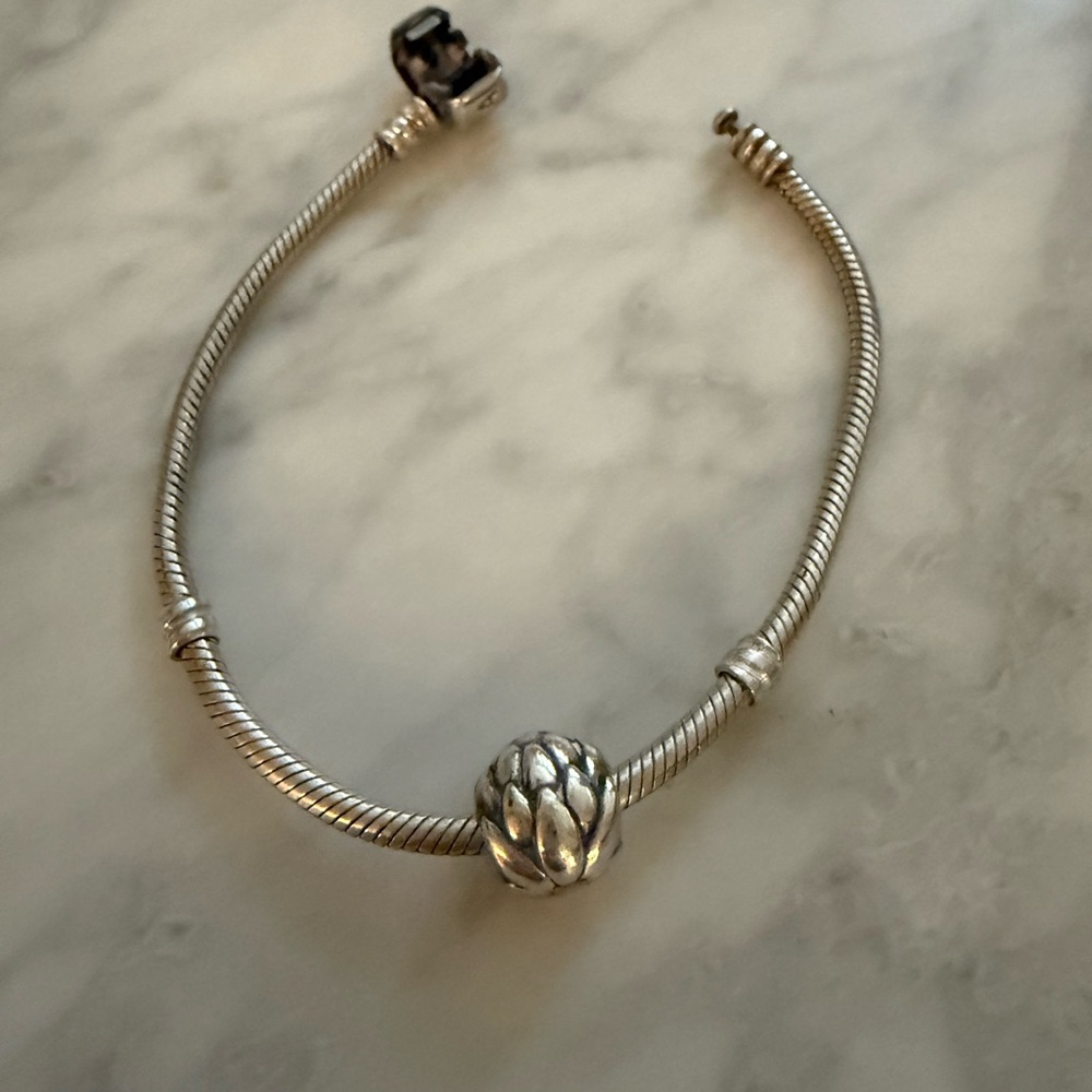 Pandora Silver Artichoke Charm -retired